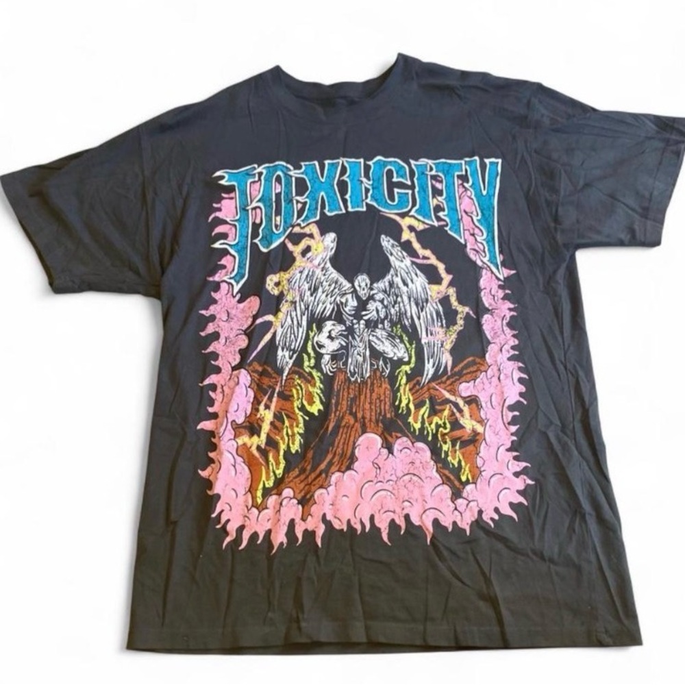 Toxicity Graphic Tee in Black